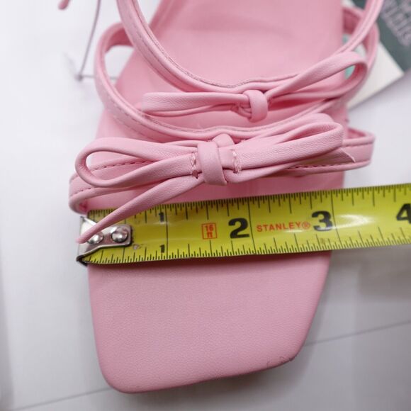 NWT Wild Fable Sz 8.5 Heels Pink Marcella Strappy Bows Slip-On Coquette Preppy - Picture 6 of 16